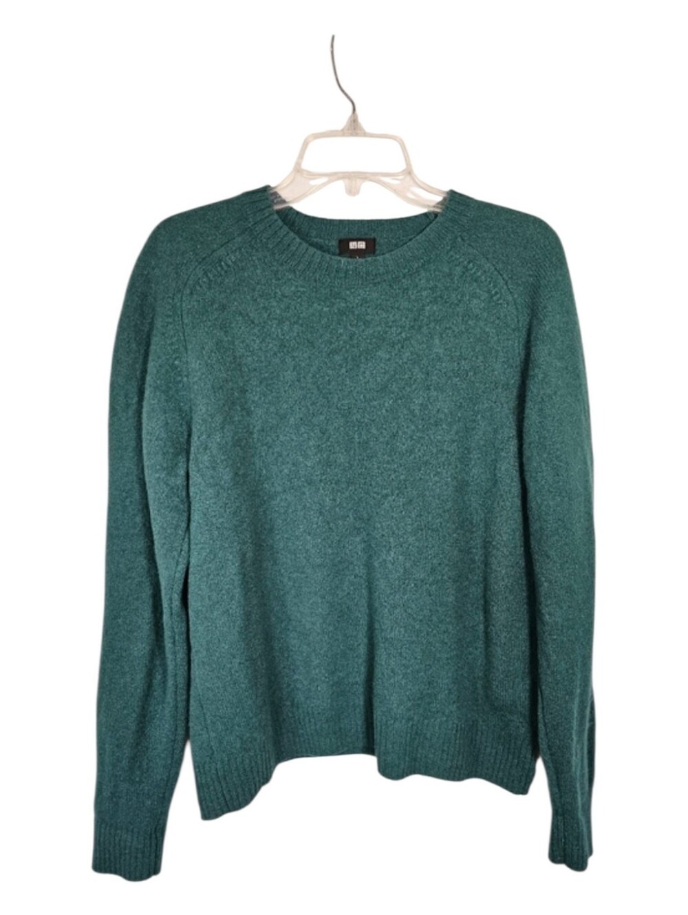Uniqlo Green 100% Wool‎ Crewneck Sweater Men's Size L